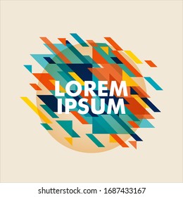 Minimalistic design, creative concept, modern diagonal abstract background. Geometric element. vector-stock illustration