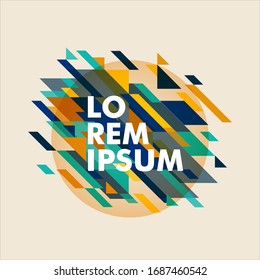 Minimalistic design, creative concept, modern diagonal abstract background. Geometric element. vector-stock illustration