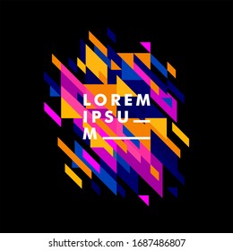 Minimalistic design, creative concept, modern diagonal abstract background. Geometric element. vector-stock illustration