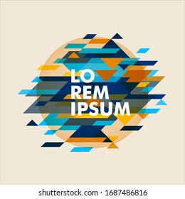 Minimalistic design, creative concept, modern diagonal abstract background. Geometric element. vector-stock illustration