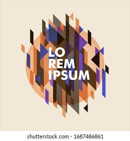 Minimalistic design, creative concept, modern diagonal abstract background. Geometric element. vector-stock illustration