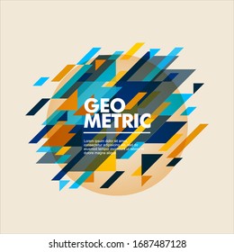 Minimalistic design, creative concept, modern diagonal abstract background. Geometric element. vector-stock illustration