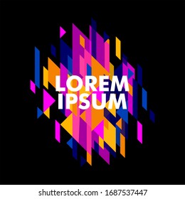 Minimalistic design, creative concept, modern diagonal abstract background. Geometric element. vector-stock illustration