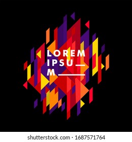 Minimalistic design, creative concept, modern diagonal abstract background. Geometric element. vector-stock illustration