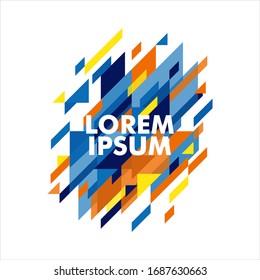 Minimalistic design, creative concept, modern diagonal abstract background. Geometric element. vector-stock illustration