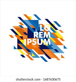 Minimalistic design, creative concept, modern diagonal abstract background. Geometric element. vector-stock illustration