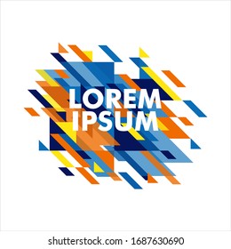 Minimalistic design, creative concept, modern diagonal abstract background. Geometric element. vector-stock illustration
