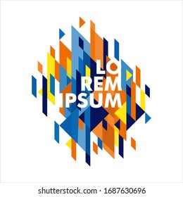 Minimalistic design, creative concept, modern diagonal abstract background. Geometric element. vector-stock illustration