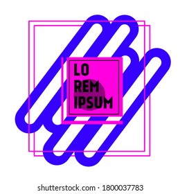 Diseño minimalista, concepto creativo, fondo abstracto moderno. ilustración vectorial-stock.