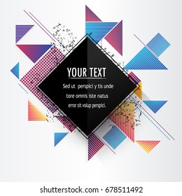 Minimalistic Design Creative Concept Modern Diagonal Stock Vector ...