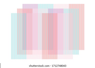 Minimalistic design, creative concept, vertical stripe abstract background vector illustration.  Purple, pink, blue and coral color vertical lines, in tone of pastel color.