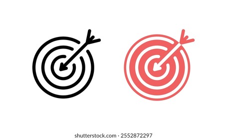 Minimalistic Design for Goals, Focus, and Achievement Representations.