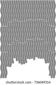 Minimalistic design. Halfton cover A4 format. Vector concentric spiral lines, modern business background. Vertical simple cover for presentation, network, computer technology clean background.