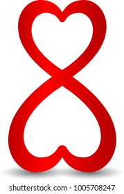 Minimalistic design for international women's day concept. Creative 8 March logo vector design with international women's day icon.Women's day symbol.