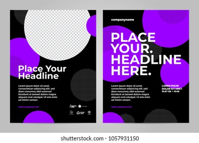 The minimalistic design of the poster. 2018 trend