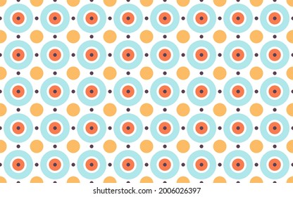 Minimalistic design. Seamless pattern. Colorful geometric element, design for web banner, wallpaper, fabric print