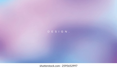 A minimalistic design with a soft, blurred gradient mesh background.