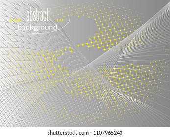 Minimalistic design for template. Abstract geometric background and colorful gradients halftone. Can be used for the design of posters, paintings, textiles, web design, magazine.