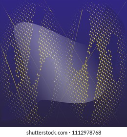 Minimalistic design for template. Abstract geometric background and colorful gradients halftone. Can be used for the design of posters, paintings, textiles, web design, magazine.