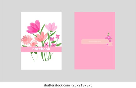 Minimalistic designs for notebooks, brochures, gliders and books.