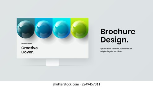 Minimalistische Display-Mock-up Web-Projekt-Illustration. Saubere Website-Design, Vektorvorlage.