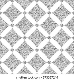 Minimalistic dotted rhombuses. Simple backgrounds. Vector seamless pattern. Modern stylish texture. Repeating geometric tiles.  
