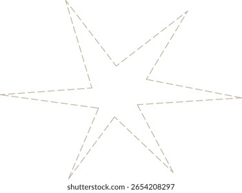 Minimalistic Dotted Star Design Element