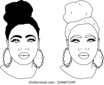 Black Woman Silhouette Vector Art, Icons, and Graphics for Free Download