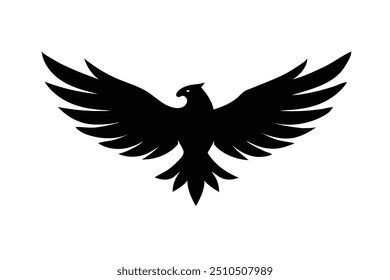 águia minimalista    esta é uma ilustração de sellout vetorial de arquivo eps editável