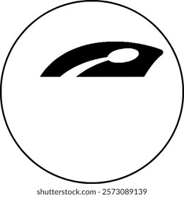 Minimalistic eco friendly leaf symbol