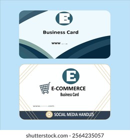 Minimalistic E-Commerce Business Card Design