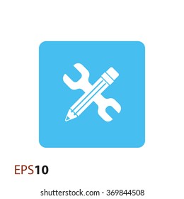 Minimalistic edit settings icon for web
