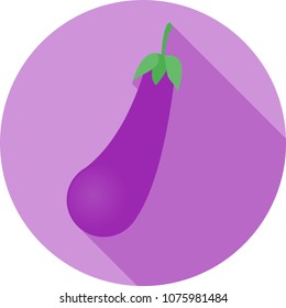 Minimalistic eggplant icon