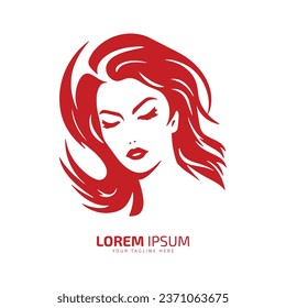 Minimalistic Elegance Abstract Female Face Icon logo icon silhouette vector isolated design