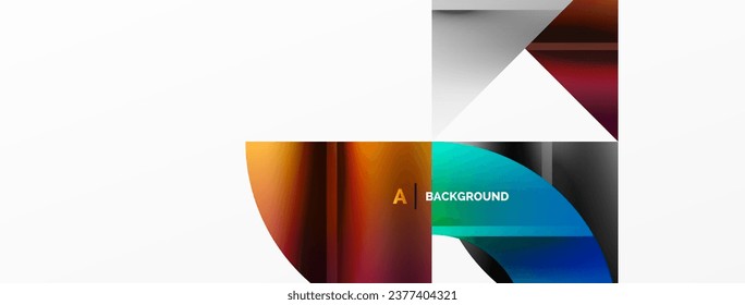 Minimalistische Eleganz glänzt durch diesen metallischen Hintergrund, zeigt die Zusammensetzung der Kreise und Dreiecke und schafft ein geometrisches Meisterwerk