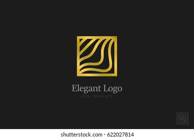 Minimalistic Elegant Logo. Luxury emblem template