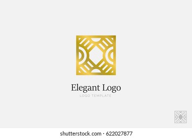 Minimalistic Elegant Logo. Luxury emblem template