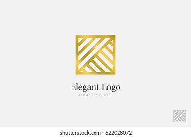 Minimalistic Elegant Logo. Luxury emblem template