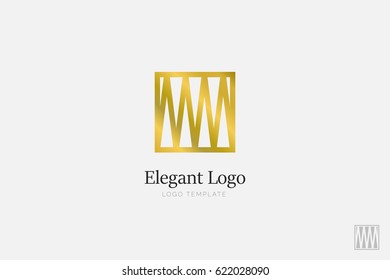 Minimalistic Elegant Logo. Luxury emblem template