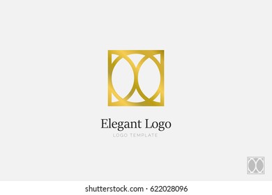 Minimalistic Elegant Logo. Luxury emblem template