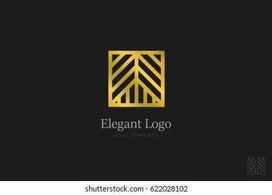 Minimalistic Elegant Logo. Luxury emblem template