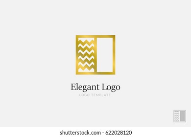 Minimalistic Elegant Logo. Luxury emblem template