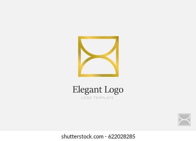 Minimalistic Elegant Logo. Luxury emblem template