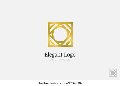 Minimalistic Elegant Logo. Luxury emblem template