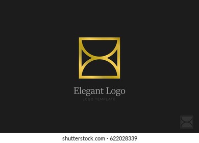 Minimalistic Elegant Logo. Luxury emblem template