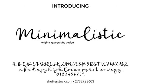 Minimalista - Fuente de Script Elegante para Diseño Suave y Tipografía Creativa