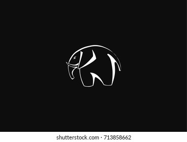 Minimalistic elephanticon logo