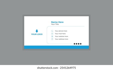Minimalistic Email Signature Design in Illustrator EPs
