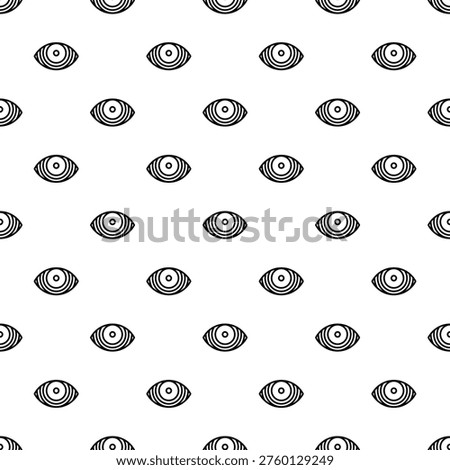 Minimalistic eyes creating a repetitive pattern with vision and looking concepts