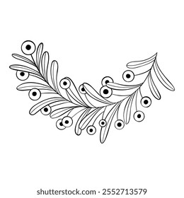 Elementos florales minimalistas. Marcos y ramos florales boho mínimos, iconos florales minimalistas simples decorativos orgánicos. Vector aislado icono sobre fondo blanco.